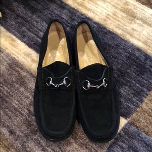 Gucci suede loafers